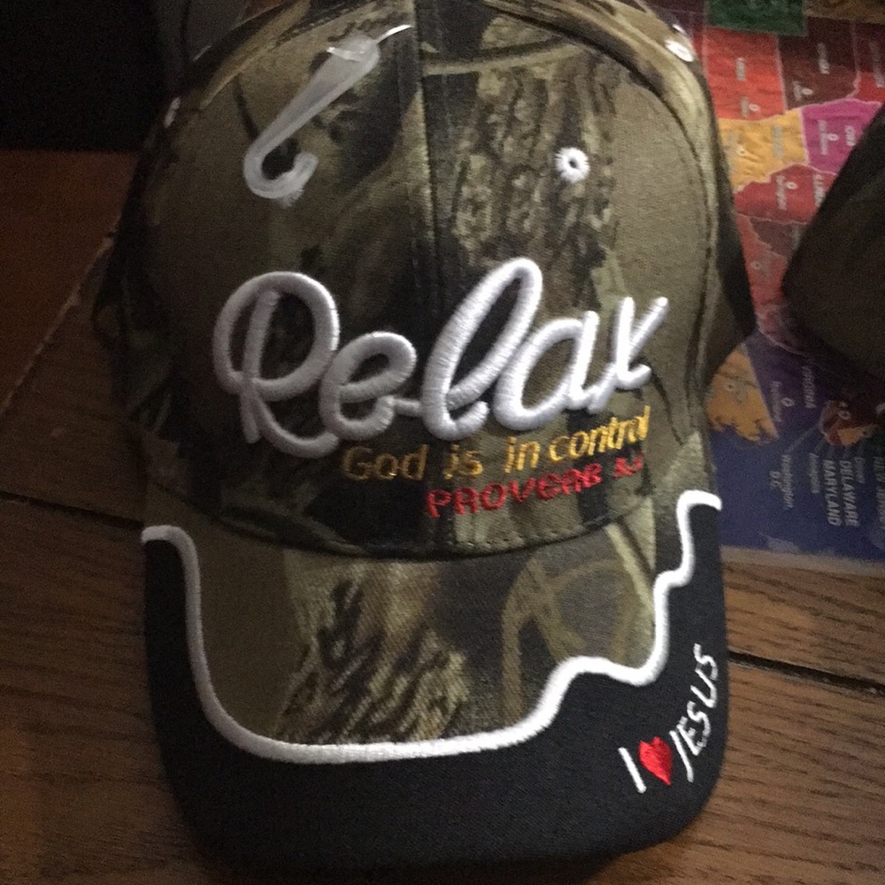 Relax Camouflage Cap Men and Women.  Only 2 SOLD SEPARATELY